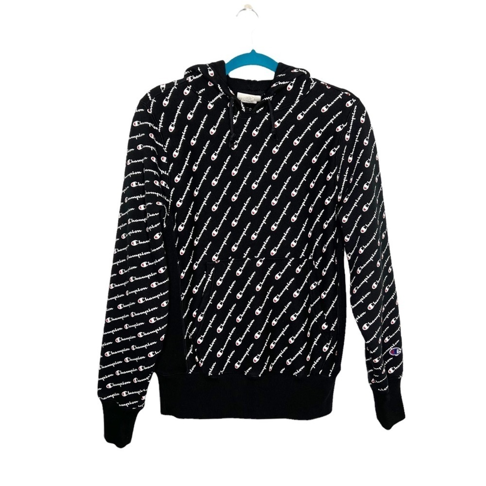 Champion Reverse Weave Diagonal All Over Print Ho… - image 2